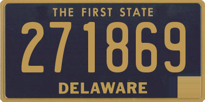 DE license plate 271869