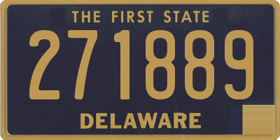 DE license plate 271889