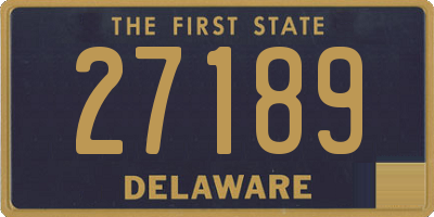 DE license plate 27189