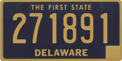 DE license plate 271891