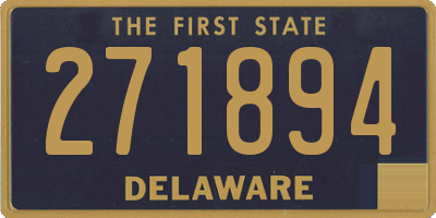 DE license plate 271894