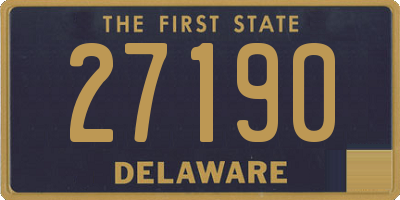 DE license plate 27190