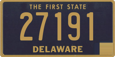 DE license plate 27191