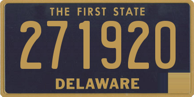DE license plate 271920