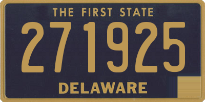 DE license plate 271925