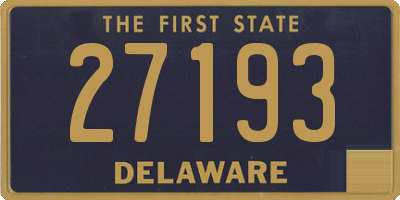 DE license plate 27193