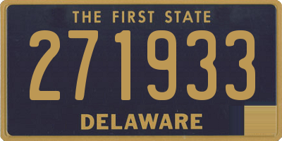 DE license plate 271933
