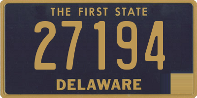 DE license plate 27194