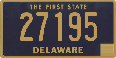 DE license plate 27195