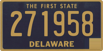 DE license plate 271958