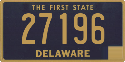 DE license plate 27196