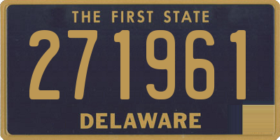 DE license plate 271961