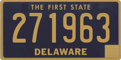 DE license plate 271963