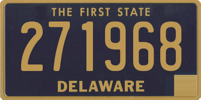 DE license plate 271968