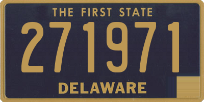 DE license plate 271971