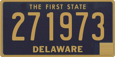 DE license plate 271973