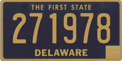 DE license plate 271978