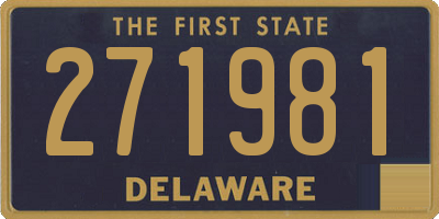 DE license plate 271981