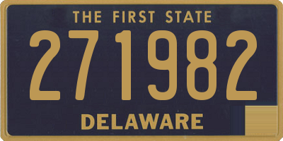 DE license plate 271982