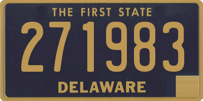 DE license plate 271983