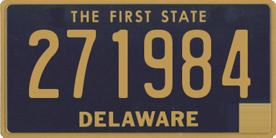 DE license plate 271984