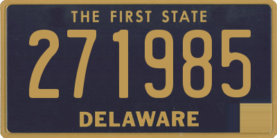 DE license plate 271985