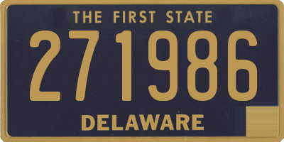 DE license plate 271986