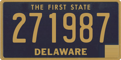 DE license plate 271987