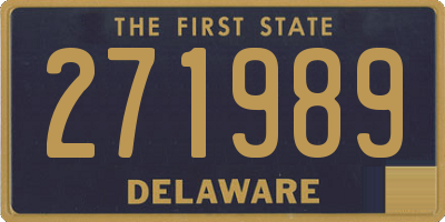 DE license plate 271989