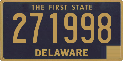 DE license plate 271998