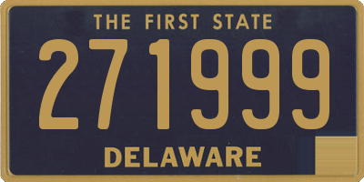 DE license plate 271999