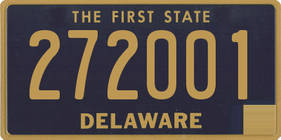 DE license plate 272001