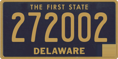 DE license plate 272002
