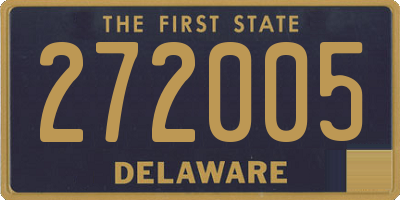 DE license plate 272005