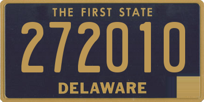 DE license plate 272010