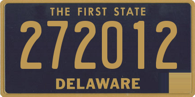 DE license plate 272012