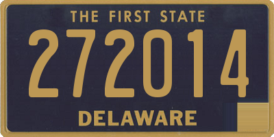 DE license plate 272014