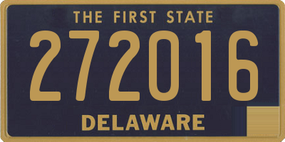 DE license plate 272016