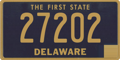 DE license plate 27202