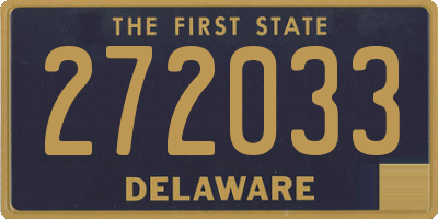 DE license plate 272033