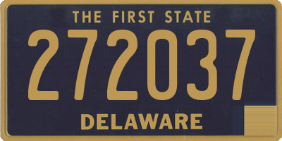 DE license plate 272037