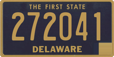 DE license plate 272041