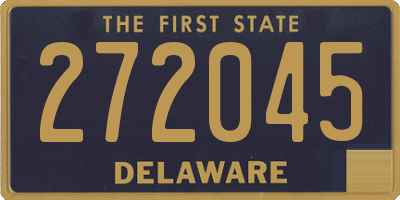 DE license plate 272045