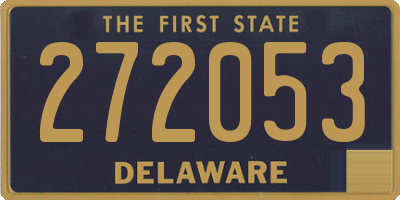 DE license plate 272053