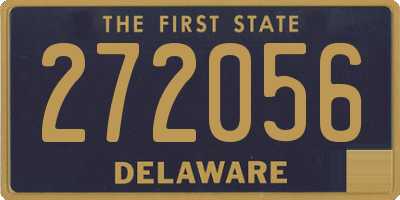 DE license plate 272056