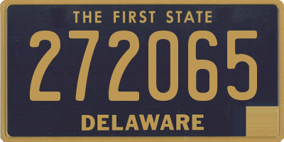 DE license plate 272065