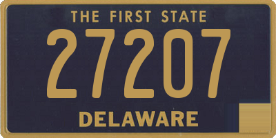 DE license plate 27207