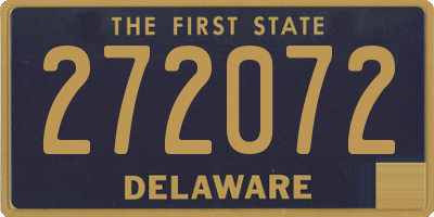 DE license plate 272072