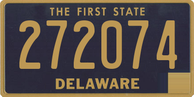 DE license plate 272074