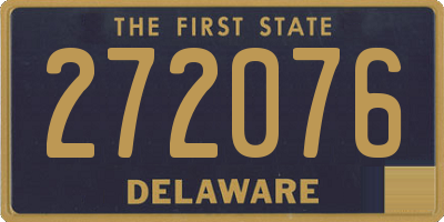 DE license plate 272076